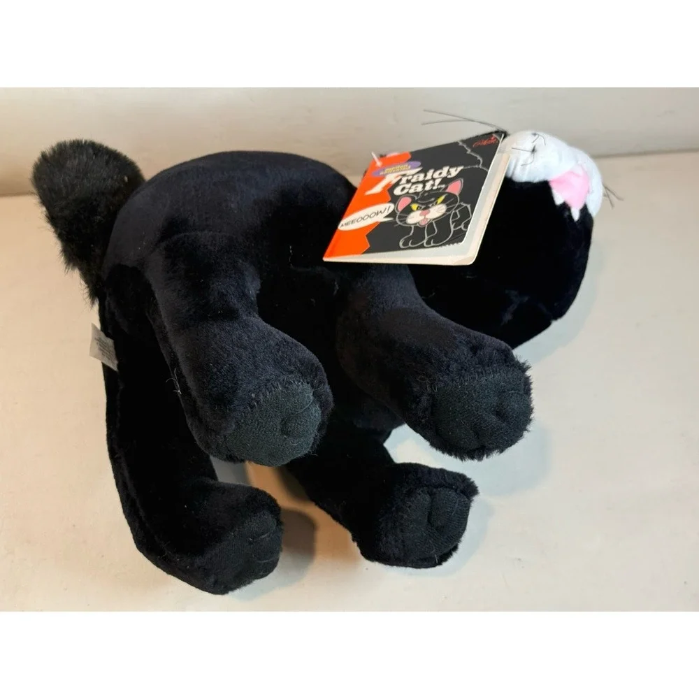 1994 Gibson Greetings FRAIDY Black Cat Screaming Meow Halloween Plush NWT